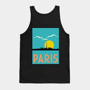 Paris, France, Travel Poster Tank Top